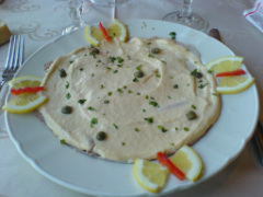 Kalbfleisch mit Thunfischcreme, Vitello tonnato